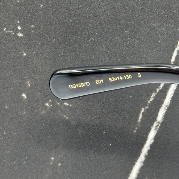 NEW GG1597O 001 GUCCI BLACK WOMEN GUCCI EYEGLASSES - Picture 8 of 11